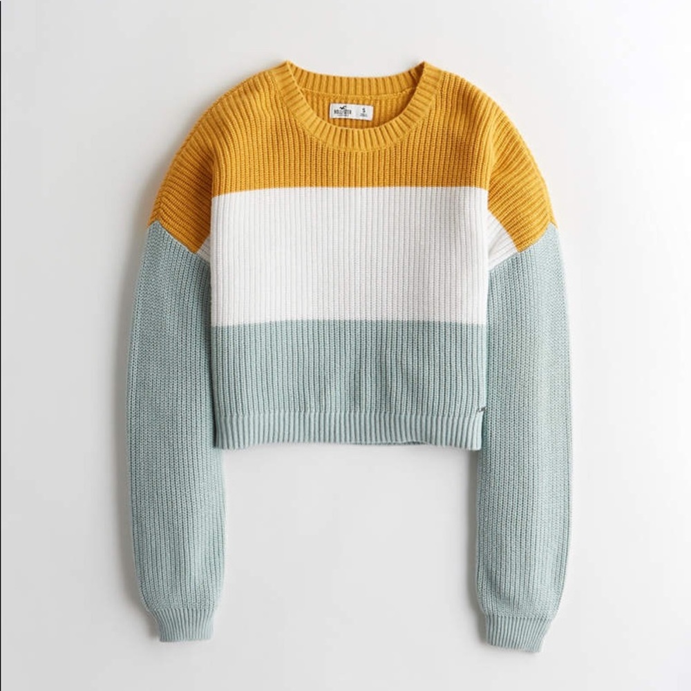 Colorblock Crewneck Sweater